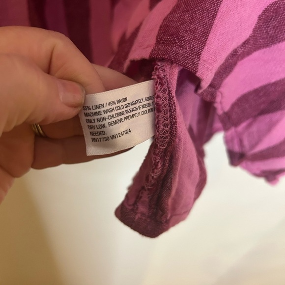 A New Day Pink Striped Midi Skirt & bralette top - Picture 3 of 8